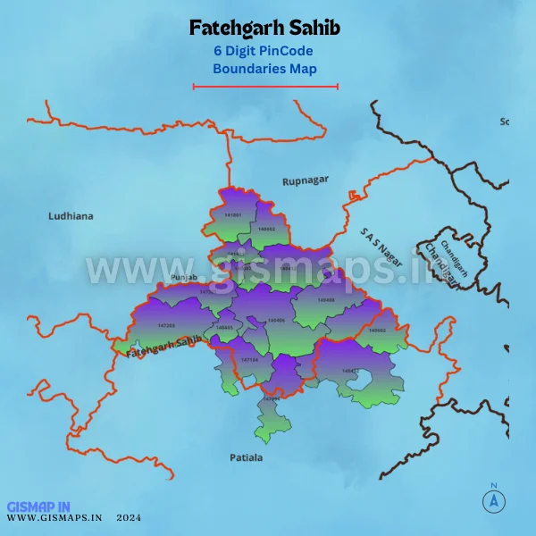 Fatehgarh_Sahib_PincodeBoundaries_Map